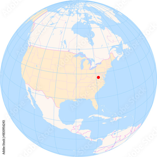 Location Map of Shenandoah Valley Regional Airport (Weyers Cave, Virginia, United States). IATA-code: SHD. No labels at all.