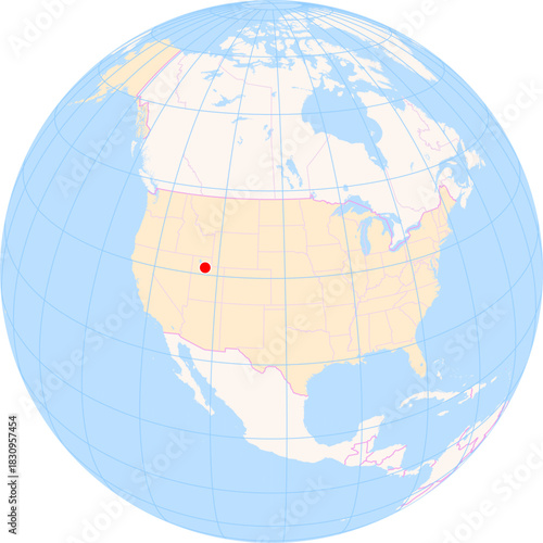 Location Map of Salt Lake City Int. Airport (Salt Lake City, Utah, United States). IATA-code: SLC. No labels at all.