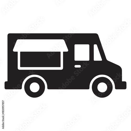 Food truck icon vector 