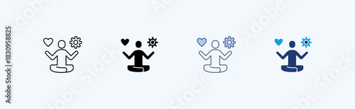 Workplace Wellness Multiple Icon Illustration Vector