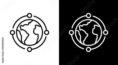 World White Icon Set Vector 