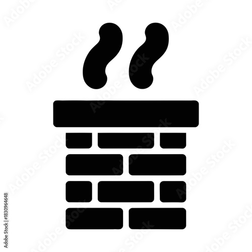 chimney glyph icon