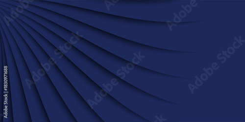 Premium background design with diagonal dark blue and gold line pattern. Vector horizontal template for digital lux business banner, formal invitation, luxury voucher, prestigious gift certificate.