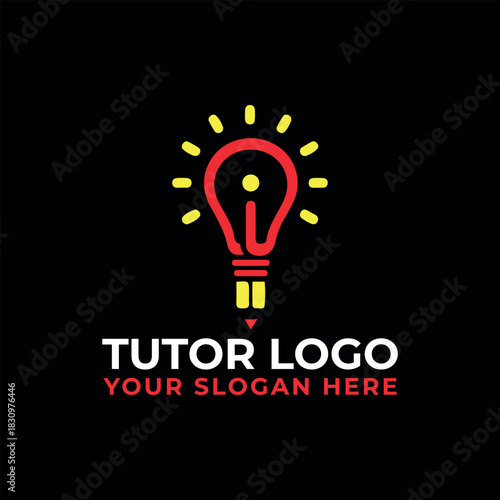 tutors logo design vector format