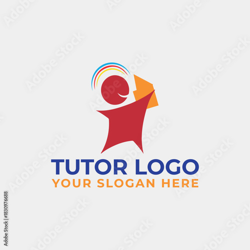 tutors logo design vector format