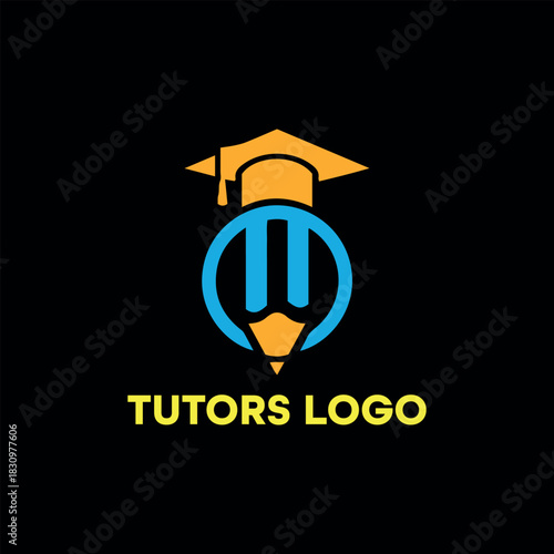tutors logo design vector format