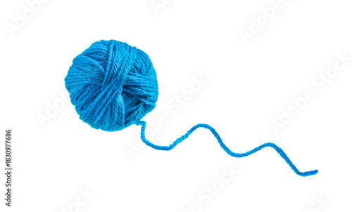 Ball of yarn isolated.. Woolen skeins of thread.