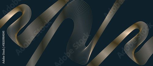 elegant flowing ribbons, artfully arranged on a dark backdrop, creating a sense of movement and sophistication background
