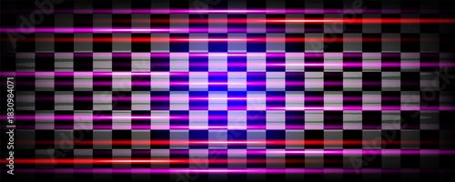 Abstract red laser beams. Isolated on transparent black background. Vector illustration, eps 10