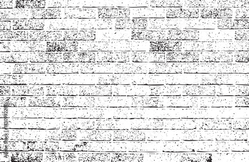 Distressed Brick Wall Vector Illustration Texture Background