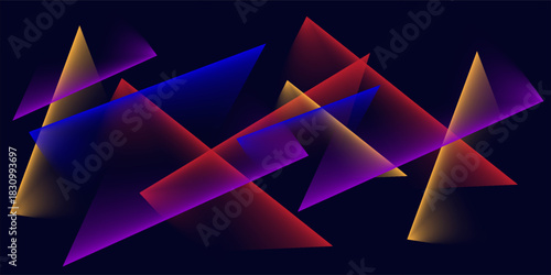 Coloured neon lights dark background vector design in eps 10