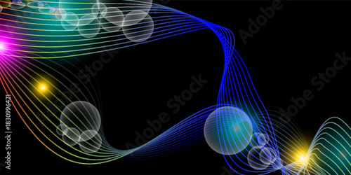 Abstract shiny background with place for your text - illustration