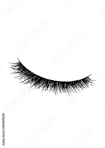 black mascara eye