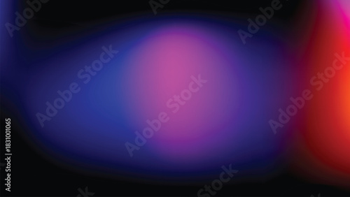 Vibrant abstract gradient of pink blue and orange light