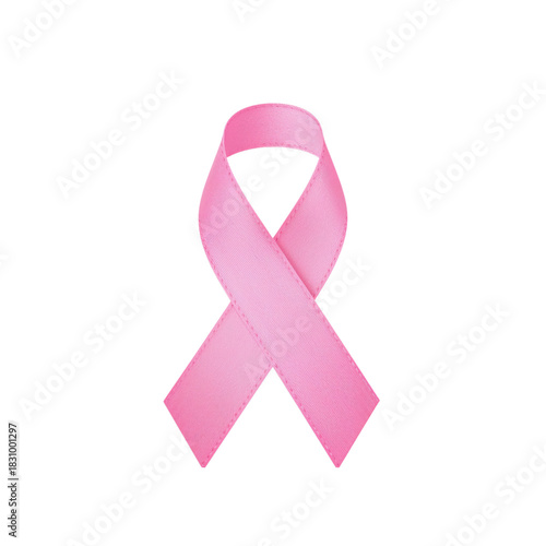 Pink Ribbon Symbolizes Breast Cancer Awareness and Support During Awareness C...