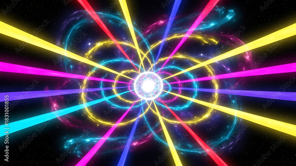 Obraz premium Radiant Energy Core Powerful glowing sphere illustration