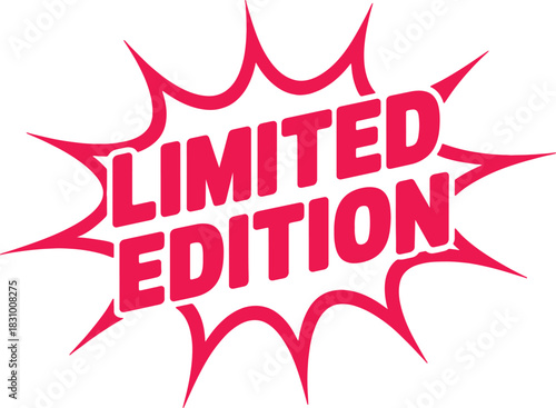 Pink Limited Edition Label for Special Products