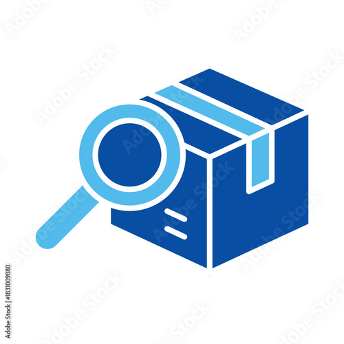 Find Product Icons In Blue Style, Vector Illustration 