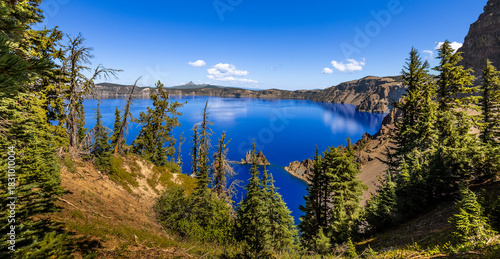 Crater Lake in the summer