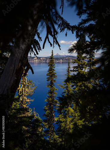 Crater Lake in the summer
