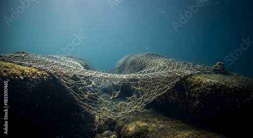 Ghost Net Sea Hazard Underwater Pollution Marine Debris Ocean Waste Environmental Damage Aquatic Ecosystems Threat Wildlife Conservation Coastal Vulnerability Threat