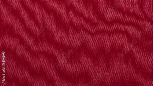 Detailed close up of a textured red fabric background,  showcasing the intricate weave and rich color,  ideal for adding depth to designs