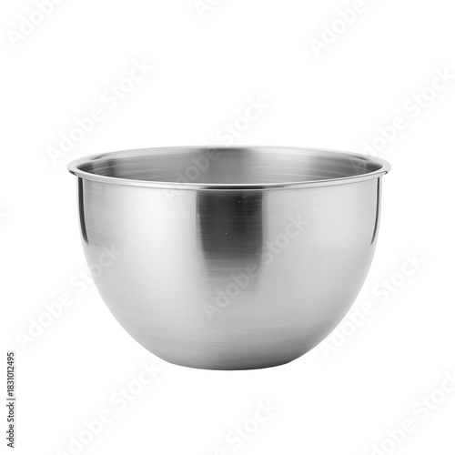 Stainless Steel Mixing Bowl Used for Cooking and Baking in Home Kitchen Settings