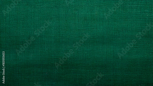 A captivating close up of a dark green woven fabric texture,  highlighting the intricate details and patterns of the textile material,  creating a visually appealing backdrop