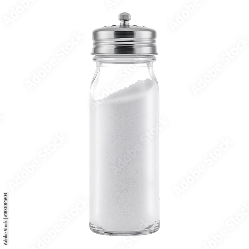 Salt Shaker on a Kitchen Table Ready for Seasoning Dishes