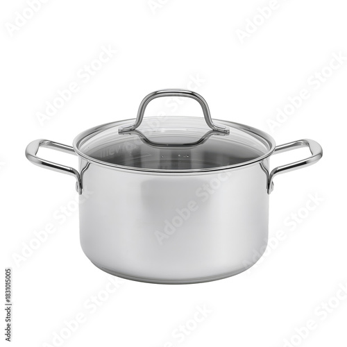 Stainless Steel Cooking Pot With Clear Glass Lid for Efficient Kitchen Use
