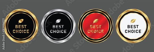Best Choice Premium Badge Vector