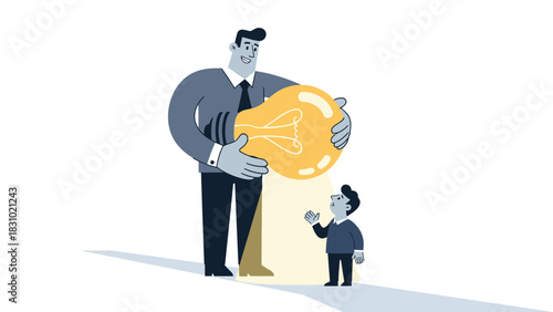 Senior corporate leader safeguarding and delivering a breakthrough innovation concept to an executive mentee.