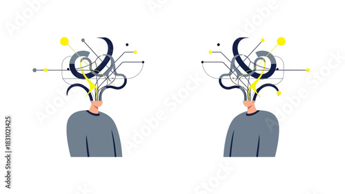Abstract Visualization of Synchronized Brainstorming and High-Volume Data Exchange Between Two Minds