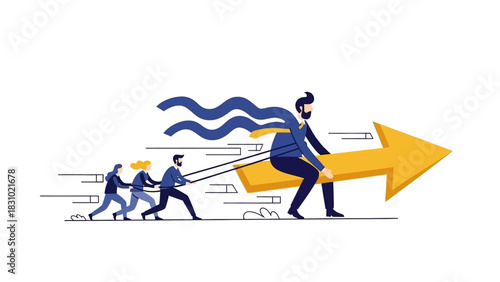 Driving Business Momentum: Diverse Team Propels Visionary Leader Forward on Path of Exponential Growth