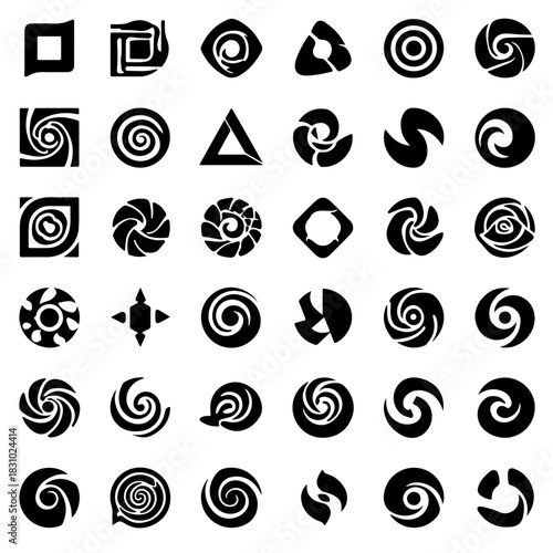 Collection of abstract shapes