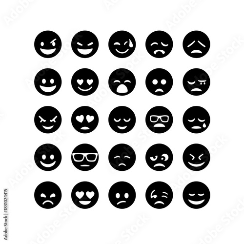 Collection of various emoticons
