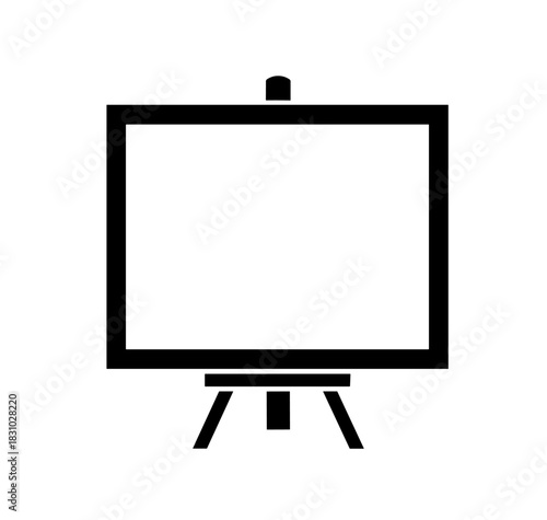 Eye-catching blank easel perfect for your next presentation, artistic masterpiece or marketing display ready for your creative vision