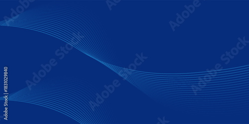 Abstract blue modern background with smooth lines. Dynamic waves. vector illustration. eps10