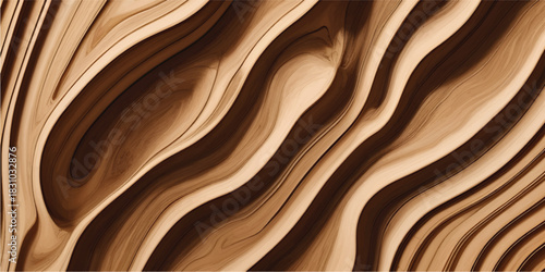 Beige Paper Wave Fold Patterns Featuring Soft Sculpted Contours and Fluid Layer Depth for Luxurious Modern Abstract Design Backgrounds