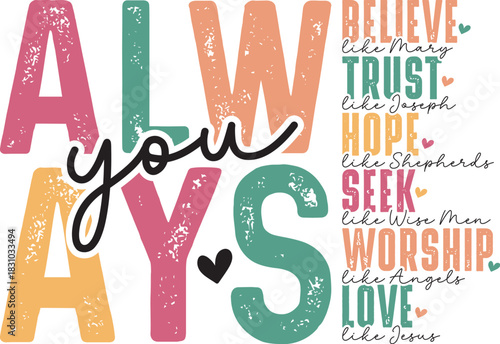 Colorful Christian Svg