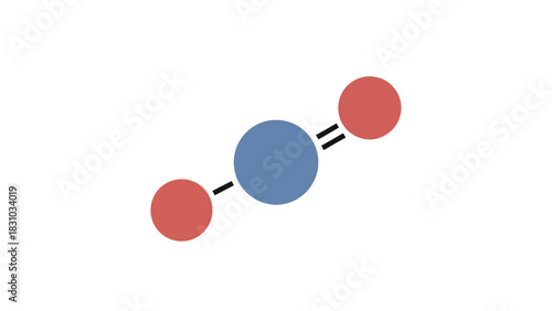 A molecular model of carbon dioxide
