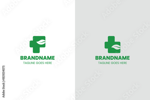 Letter F or T Leaf Simple Logo, symbolizing endless growth, harmony, and nature