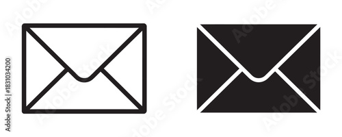 Email communication icons for modern digital marketing campaigns and business newsletters, promoting instant connection and engagement with customers