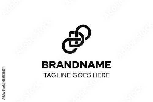 Letter D Infinity Modern Logo, symbolizing continuity, innovation, and limitless potential