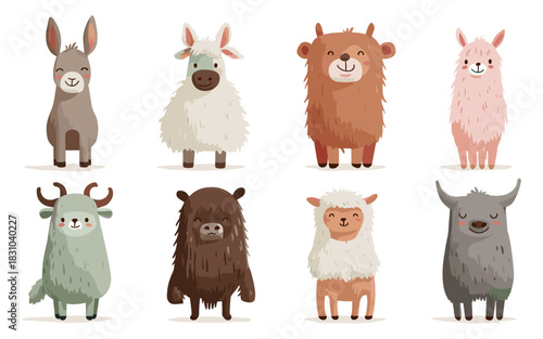 Adorable Safari Animals Kawaii Collection