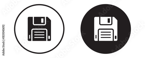 Retro technology icon set offering nostalgia and vintage vibes for tech projects and branding that appreciates classic storage media and minimalist design