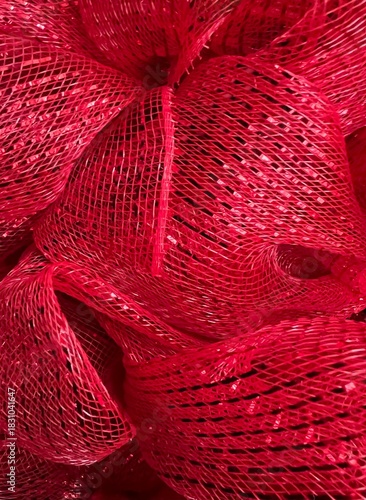 Festive Holiday Christmas Red Candy Cherry Fabric Textile Pattern Texture