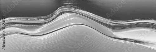 Soft focus Abstract black and white color wave strip paper background.vector Eps10