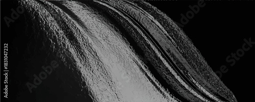 A vertical view of the waves and coastline.