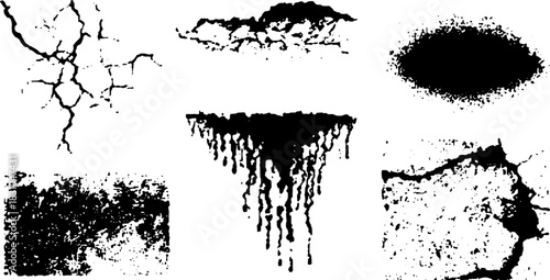 Black and white engravings featuring vintage line drawings and outlines. This set includes various textured patterns for design purposes, with a vector illustration.